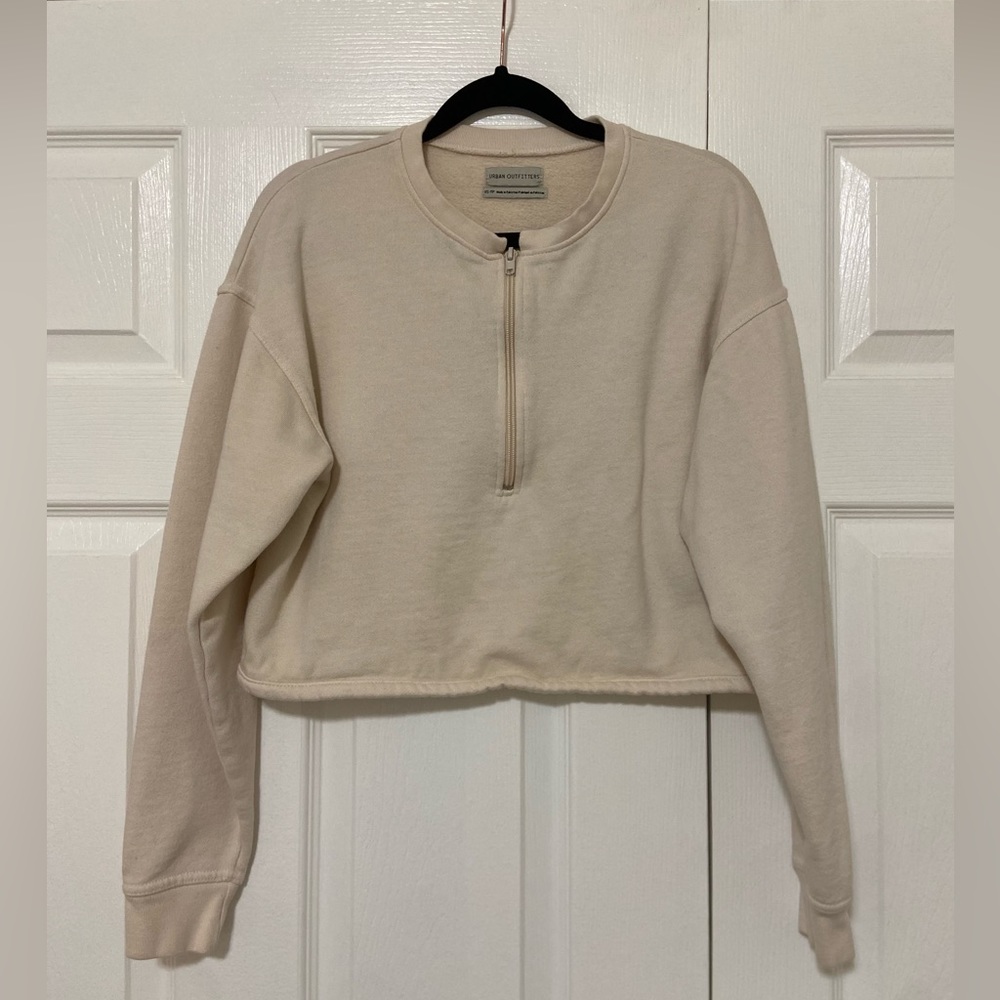 Urban Outfitters Cropped Cream Sweater